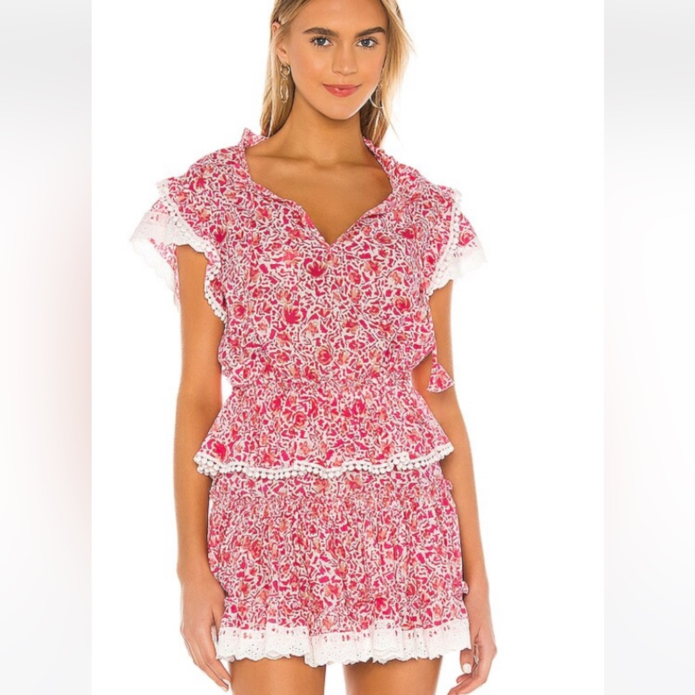 MISA Lilian Dress in Pink Animal Floral - Small